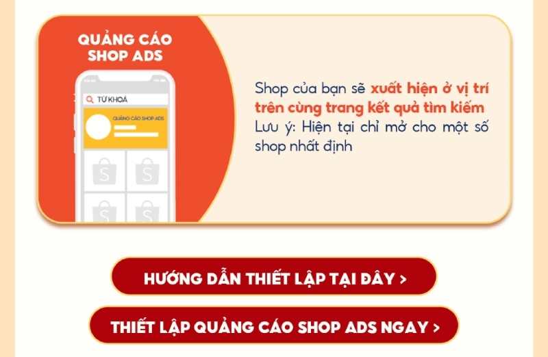 Thiết lập quảng cáo Shopee