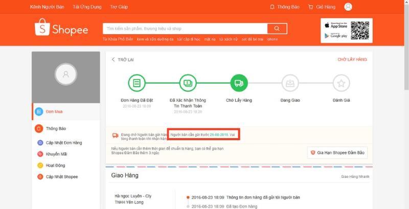 shopee giao hàng như thế nào