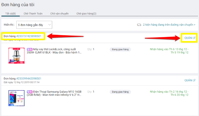 kiem tra don hang lazada express