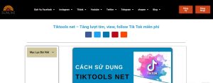 Buff follow TikTok qua TikTools net 
