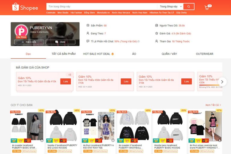 7+ Shop bán áo phông đẹp trên Shopee giá cực tốt